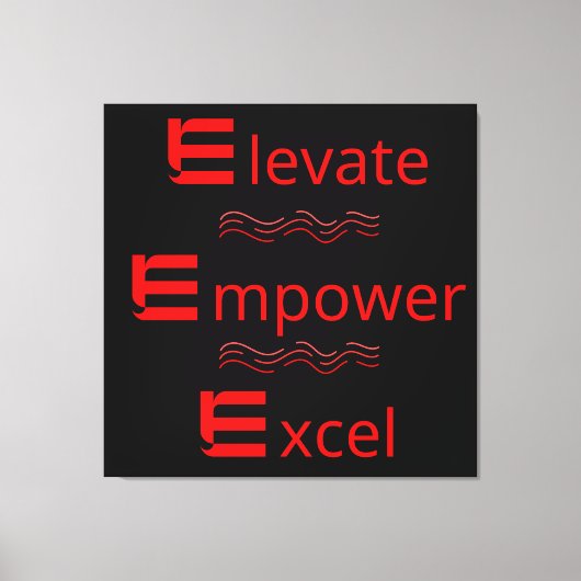 Motiovationele uitgerekte canvasdruk canvas afdruk (Voorkant)