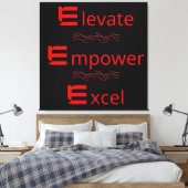 Motiovationele uitgerekte canvasdruk canvas afdruk (Insitu (Slaapkamer))