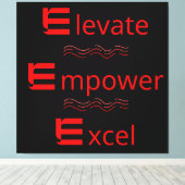 Motiovationele uitgerekte canvasdruk canvas afdruk (Insitu (Houten vloer))