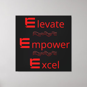 Motiovationele uitgerekte canvasdruk canvas afdruk