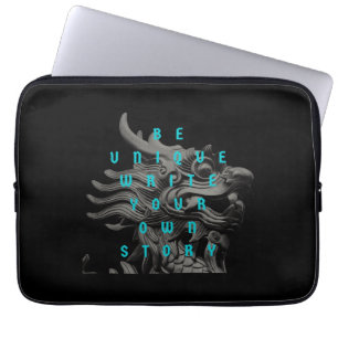 Motitatiecitaten Modern en Positieve Tekst Laptop Sleeve