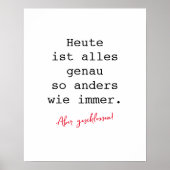 Motitatieposter schrijfmachine poster (Voorkant)