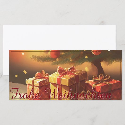 Motiv, mit Geschenken unterm Weihnachtsbaum 37016 (Voorkant / Achterkant)