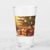 Motiv, mit Geschenken unterm Weihnachtsbaum 37016 Glas (Voorkant)
