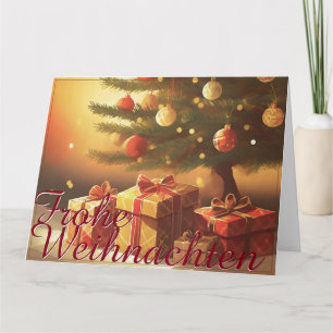 Motiv, mit Geschenken unterm Weihnachtsbaum 37016 Kaart