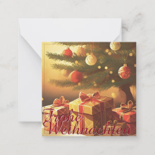 Motiv, mit Geschenken unterm Weihnachtsbaum 37016 Notitiekaartje