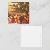 Motiv, mit Geschenken unterm Weihnachtsbaum 37016 Notitiekaartje (Voorkant / Achterkant)