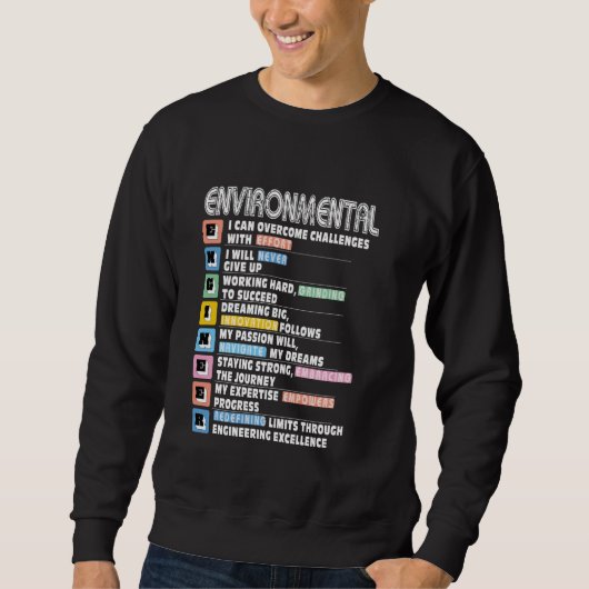 Motivacional Environmental Engineer Trui (Voorkant)