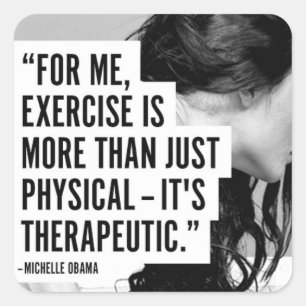 Motivaitonale fitness Gym Vierkante Sticker