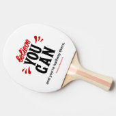 Motivanional Ping Pong Paddle Tafeltennisbatje (Zijkant)