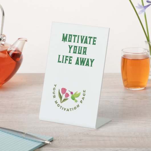 Motivate Banner Reclamebord Met Voetstuk (Insitu)