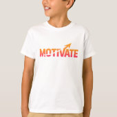 Motivate Glow - Dynamisch verloopontwerp T-shirt (Voorkant)