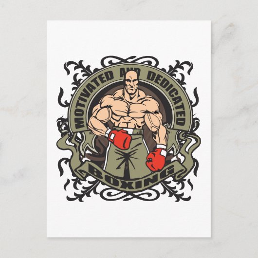 Motivated Boxing Briefkaart (Voorkant)