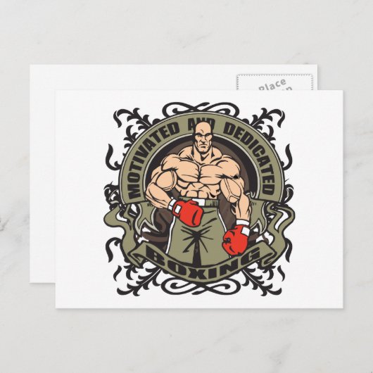 Motivated Boxing Briefkaart (Voorkant / Achterkant)