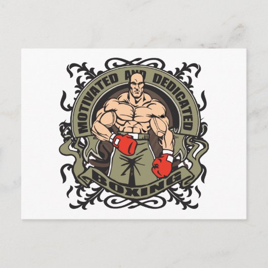 Motivated Boxing Briefkaart (Voorkant)