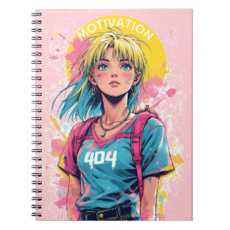 Motivatie 404 Roze Esthetisch | Blijf gemotiveerd Notitieboek