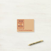 Motivatie aangepaste notities post-it® notes (Op bureau)
