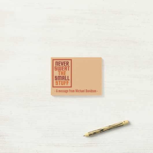 Motivatie aangepaste notities post-it® notes (Op bureau)