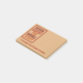 Motivatie aangepaste notities post-it® notes (Schuin)