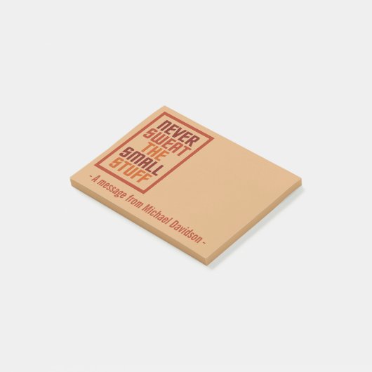 Motivatie aangepaste notities post-it® notes (Schuin)