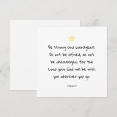 Motivatie Aanmoedigend Wenskaart van Bijbelprijsop Feestdagenkaart (Voorkant / Achterkant)