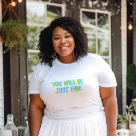 Motivatie aanmoedigings- en aanmoedigingsbloklette t-shirt