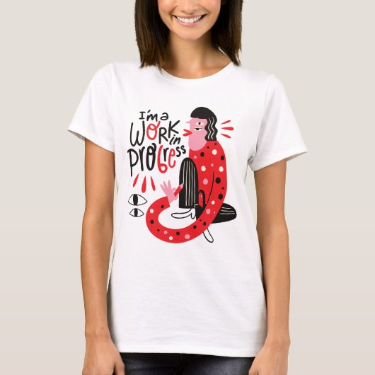 Motivatie Abstracte creatie T-shirt (Voorkant)