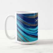 Motivatie-Abstracte Flow Art- Koffiemok (Links)