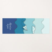  Motivatie "Adventure Begins" Yogamat (Voorkant (horizontaal))