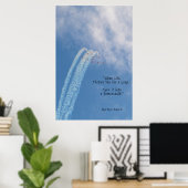 Motivatie Aerobatic Sub-sonic Turbo-Jet Stunt Poster (Thuiskantoor)