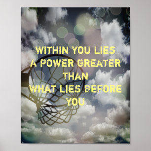 Motivatie Afbeelding Citaat Netball Poster