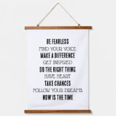 Motivatie afdrukken hangend wandkleed (Voorkant)