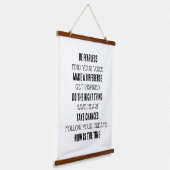 Motivatie afdrukken hangend wandkleed (Gebogen)