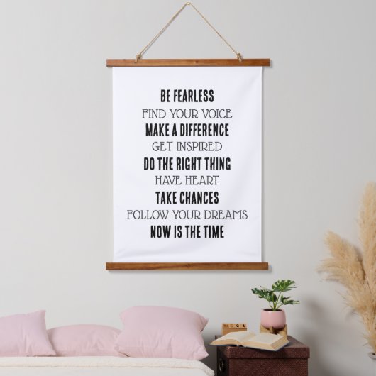 Motivatie afdrukken hangend wandkleed (Slaapkamer)