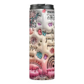 Motivatie affirmaties: Glossy Self-Care Thermosbeker (Achterkant)