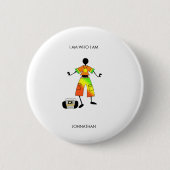Motivatie, Afrikaans Geweldige kunstfeest Ronde Button 5,7 Cm (Voorkant)