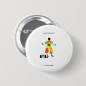 Motivatie, Afrikaans Geweldige kunstfeest Ronde Button 5,7 Cm (Voorkant /achterkant)