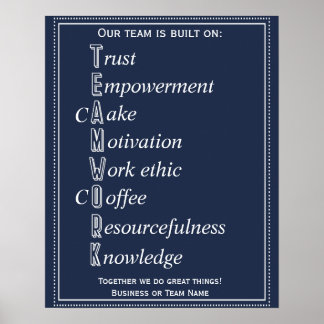 Motivatie akrostiek poster