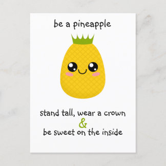 Motivatie ananas briefkaart