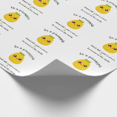 Motivatie ananas cadeaupapier (Hoek)