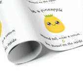 Motivatie ananas cadeaupapier (Rol Hoek)