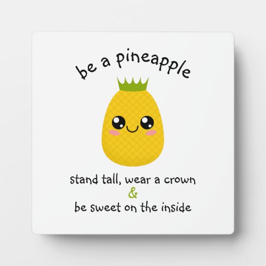 Motivatie ananas fotoplaat (Voorkant)