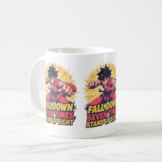 Motivatie anime quote Mok (Voorkant links)