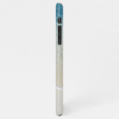 Motivatie Aqua Turquoise Blue Surf Waves Foto iPhone Hoesje (Linkerkant)