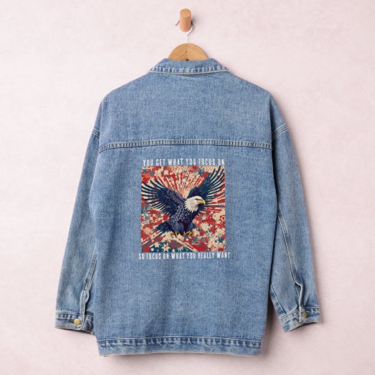 Motivatie arend denim jacket (Hangar)