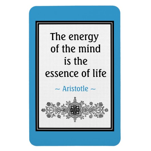 Motivatie Aristoteles Quote Magnet :Life Magneet (Verticaal)