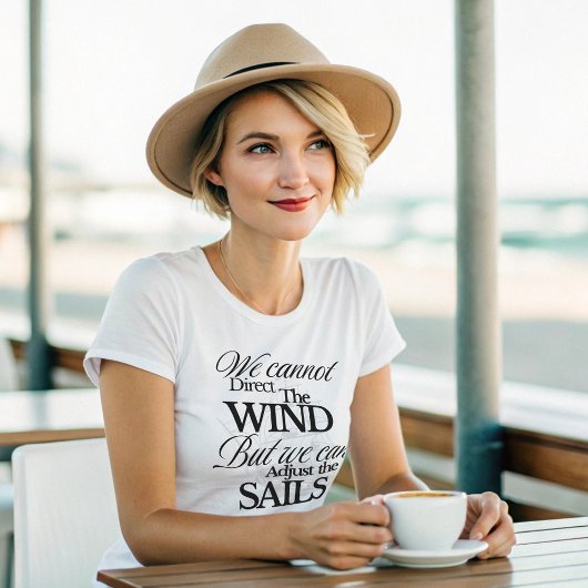 Motivatie B & W  Graphic Quote T-shirt