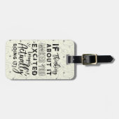 Motivatie Bagagelabel van het reisvliegtuig (Voorkant horizontaal)