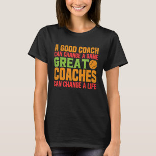 Motivatie Baseball ontwerp goede coach T-shirt