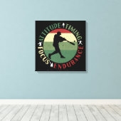 Motivatie baseball team waarden canvas afdruk (Insitu (Houten vloer))